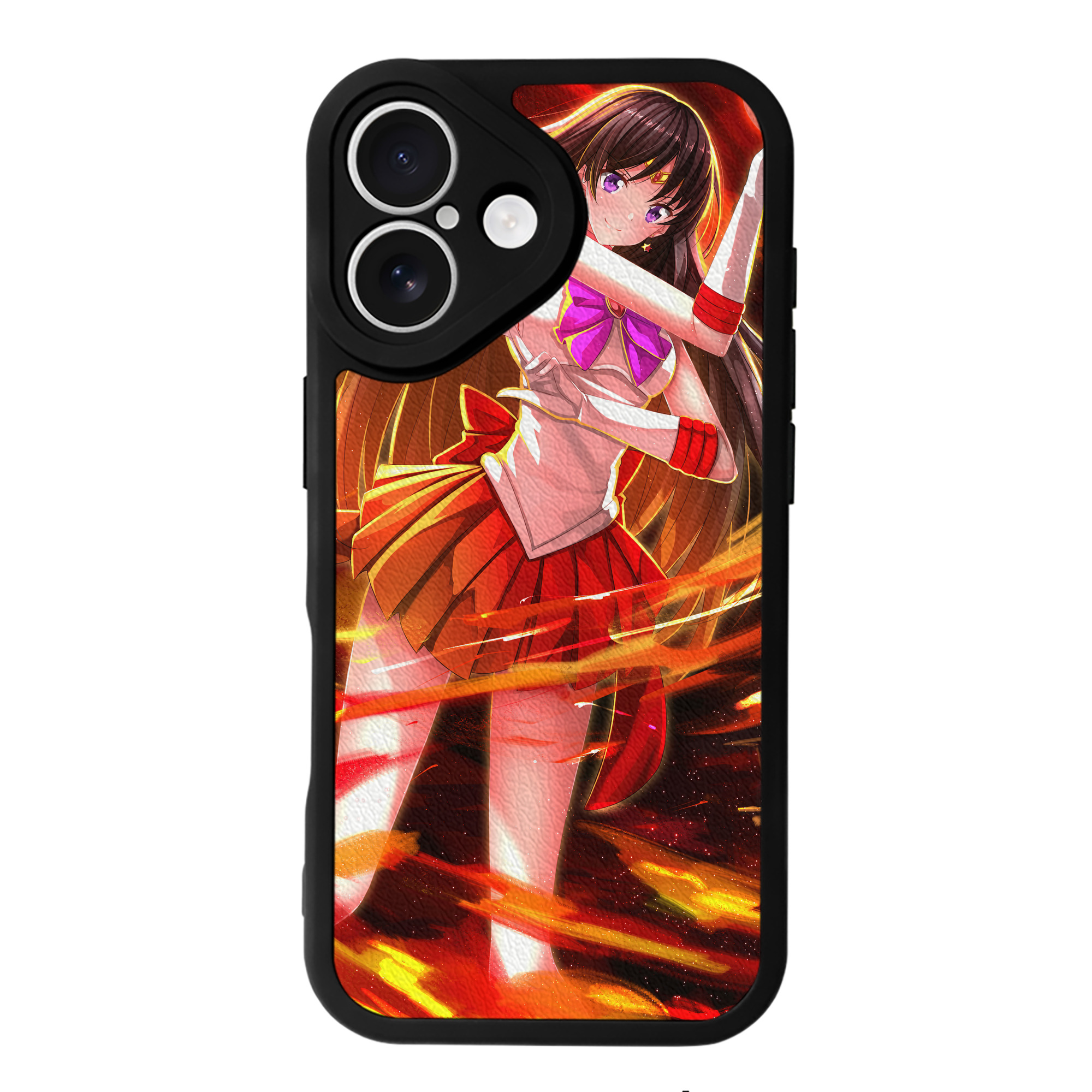 （画像用） 美少女戦士セーラームーン Sailor Moon 【iPhone 16シリーズ対応】シリコンスマホケース（レザー調） 材質：シリコン